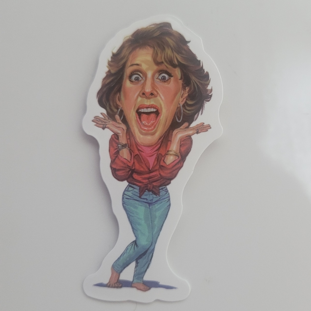 Carol Burnett Sticker Caricature
